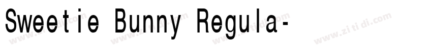 Sweetie Bunny Regula字体转换